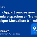 101 - Appart Renove Avec 1 Chambre Spacieuse - Tram Et Clinique Mutualiste A 1 Min